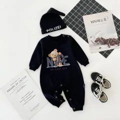 ☆ ブラック ☆ 73CM ☆ ロンパース ベビー ロンパース 長そで 赤ちゃん ベビー カバーオール ベビー服 ベビーロンパース 長袖 男の子 女の子 かわいい おしゃれ 子ども服 子供 春 秋 冬 新生児 可愛い オシャレ ベビーファッション 出産祝い