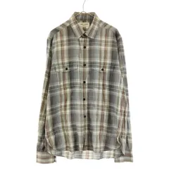 SAINT LAURENT PARIS (サンローランパリ) 373257 ラメ金糸チェック柄長袖シャツのサムネイル