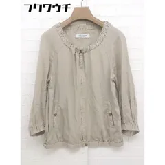 ◇ BEAUTY & YOUTH ビューティアンドユース UNITED ARROWS 七分袖 ジップアップ ジャケット ベージュ レディース  【中古】 【1112010024910】