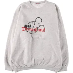古着 90年代 Disneyland MICKEY MOUSE ミッキーマウス キャラクタースウェットシャツ トレーナー USA製 メンズL相当/eaa501550