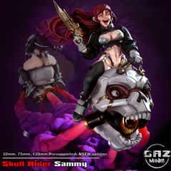 Gaz Minis | Skull Rider Sammy 32mm | 3Dプリント ミニチュア TRPG