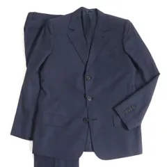 美品□LOUIS VUITTON/ルイヴィトン 裏ロゴ総柄 ウール100％ シングルスーツ ブレザー/スラックス 上下セットアップ 紺 50 伊製 正規品　t15-st30329-092のサムネイル