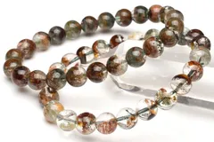 マルチカラー ガーデンクォーツ　8mm　ブレスレット 1個売り パワーストーン 天然石 _B1423-8