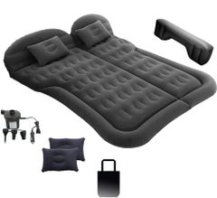 Brand New Falala Car Camping Mattress Air Mattress for SUVs and MPVs - Disaster Preparedness, Car Accessories, Convenient Goods, Cushion, Seat, Car Bed, Mattress, Foldable, Waterproof and Moisture-proof, PVC Material, with Pillow, Electric Pump and Storage Bag, Travel Use, Black
