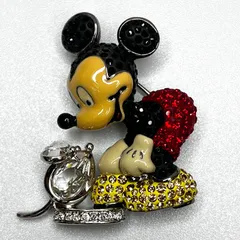 限定品　スワロフスキー　swarovski　ミッキーマウス　ブローチ　2005年