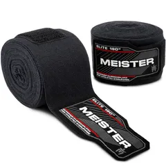 【在庫処分】MMA ボクシング ダイエット 正規品 Meister 450cm 伸縮性 コットン バンテージ（ペア）