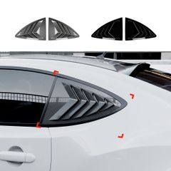 送料無料 トヨタ GT86 スバル BRZ シオン FR-S 2013-2020 ルーバーステッカー 外装改装 ABS製 ピアノブラック カーボンファイバー調CYB105人気注目