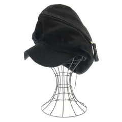 Yohji Yamamoto ヨウジヤマモト 1990's ジップデザインビッグキャップ 帽子  ブラック -