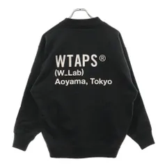 WTAPS プリントロゴ スウェット XL ブラック 希少XLサイズ】SUPREME WTAPS スウェット ビッグロゴ コラボ 黒