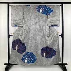 y*a様 訪問着 未使用 たたき染めモノクローム 手描き 花鳥図が美しい♪sol 訪問着 未使用 たたき染めモノクローム 手描き 花鳥図が美しい