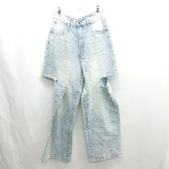 ◇ Θ GRL グレイル スリットパンツ サイズL ブルー系 レディース E  【1501160009975】