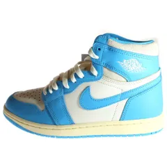 NIKE (ナイキ) AIR JORDAN 1 RETRO HIGH OG UNC REIMAGINED エアジョーダン1 レトロ リイマジンド ハイカットスニーカー ホワイト/ブルー US8.5/26.5cm DZ5485-402