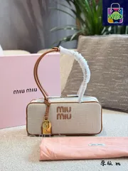 【今日特価】Miu Miu ミュウミュウ ショー限定ポップアップキャンバスボウリングバッグ シリーズ 超軽量が特徴です-WTO輸入1