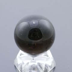 スモーキークォーツ丸玉 32.3mm 46.9g 天然石・置物 煙水晶 厄除け 除障 魔除け 破魔 台座は付属しません