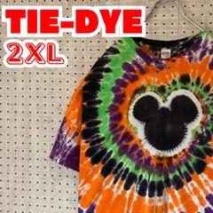 【ビッグサイズ】タイダイ　ミッキー　Tシャツ　2XL　US古着　MTTS2308-51