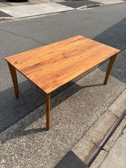 【🪵天然木/ダイニングテーブル/廃盤商品】ウォーク2  机　ウォルナット　ベトナム製　関家具　ブラウン　茶色　大型家具　幅150 奥行85 4人掛け 4p 4P  一軒家　マイホーム　料理　家族　※テーブルのみ　【倉庫前引き取り限定値引きあり‼️】