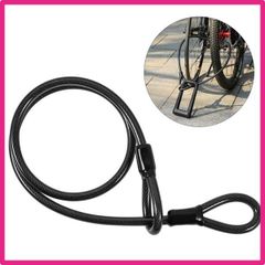 自転車 ロック 自転車 鍵 ダイヤル式ワイヤーロック 電動自転車ロックバイクパーツ ケーブルロック ワイヤーロック ワイヤー錠 延長ワイヤー ダブルループワイヤー 高切断対抗 盗難防止 多機能 頑丈 軽量 鍵不要 携帯便利 作業 旅行 直径5mm 長さ600m