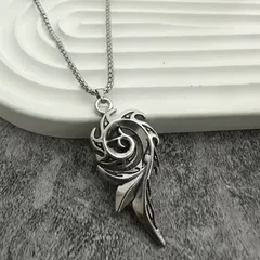 新品 クロス フェニックススパイラル ネックレス ペンダント ファッション アクセサリー メンズ レディース シンプル ロック メタル ゴシック かっこいい 韓国 韓流