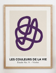 CARO CARO PRINTS | Abstract Purple Art Print (GMTC-7401) | アートプリント/アートポスター (30x40cm) 北欧 アブストラクト