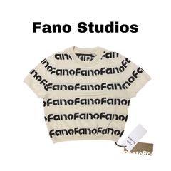 限定 クーポン10% Fano Studios クロップドロゴニットtee（s：在庫あり