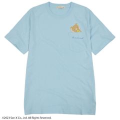 リラックマ サンエックス Tシャツ 半袖 プリント トップス San-X サックス 春夏