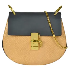 ✨ CHANEL パイソン チェーン ショルダーバッグ✨ シャネルミニ チェーンショルダー 青 シルバー金具 レディース