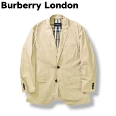 バーバリーロンドン  Burberry London 裏地 ノバチェック コットン テーラードジャケット L ライトベージュ メンズ