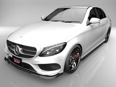 ベンツ Cクラス W205 205040C 205042 205004 AMGスポーツ 前期 フロントアンダースポイラーエアロパーツ