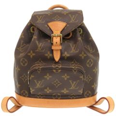 美品 ルイ ヴィトン ミニモンスリ モノグラム M51137 リュックサック バッグ LV 1322 LOUIS VUITTON
