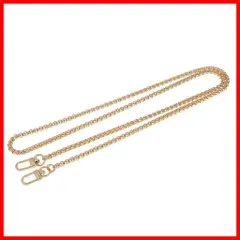 【迅速】l ノーブランド品財布 ハンドバッグ ショルダーバッグ 交換用 チェーン ストラップ ハンドル ベルト 金属製 120CM 全3色 - ゴールド
