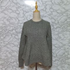 G7959*M-PREMIER エムプルミエ☆ロング☆カーディガン☆グレー☆36 美品 M-PREMIER エムプルミエ カーディガン ロングカーディガン
