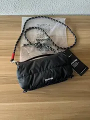 【２点セット】  新品未使用 Topologie Bottle Sacoche ボトルサコッシュ（ストラップ付き)  Black (Puffer)