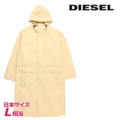 新品・未使用 ディーゼル DIESEL フーデッドロングコート レディース オーバルDバックロゴ スプリングコート J-LUI-A