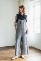fog linen work マリサロペット　白黒千鳥格子