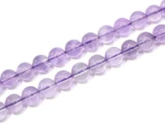 「1連 15cm」 アメジスト (クリア) 8mm パワーストーン バラ売り 天然石 パワーストーン 連売り ビーズ 穴あき ばら