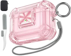 Valkit Airpods Pro 第2世代/第1世代ケース クリア クリーナーキット&ロック付き ソフトTPU Airpod Pro 2/1ケース 耐衝撃 iPod Pro 2保護ケース Airpods Pro Gen 2nd/1st(2023/2022