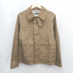 ◇ ⊆ UNIQLO ユニクロ 裏地チェック　袖汚れあり 長袖 ジャケット サイズS ブラウン系 メンズレディース E  【1505130007077】