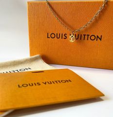 974　LOUIS VUITTON ルイヴィトン　ネックレス　ロゴマニア　M68074　ゴールド