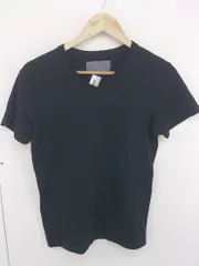 ◇ wjk ダブルジェイケイ Vネック 無地 半袖 Tシャツ カットソー サイズS ブラック メンズ  【中古】 【1204130002562】
