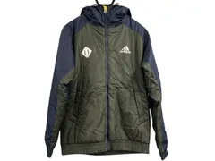 ★極美品 adidas アディダス フーデッドライトパテッドジャケット ダウンジャケット アウター ジャンバー メンズ Mサイズ O36265 古着 中古品
