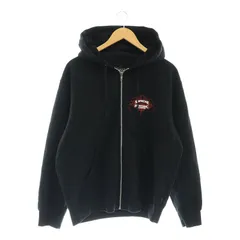 シュプリーム SUPREME 21SS HYSTERIC GLAMOUR Zip Up Hooded Sweatshirt フーディー スウェット パーカー 長袖 ジップアップ 裏起毛 S 黒 ブラック マルチカラー /DO ■OS