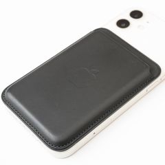 【入手困難】MagSafe 対応 iPhone レザーウォレット - ブラック【FU000042】
