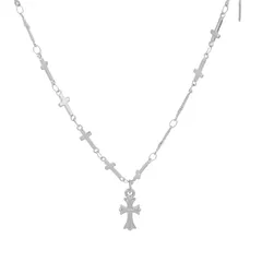 [AREUM] ネックレス/ブレスレット 十字架チェーン 全周クロスデザイン かっこいい ユニセックス クロスチェーン お洒落 人気デザイン (ブレスレット) [ブレスレット]