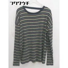 ◇ JOURNAL STANDARD ジャーナルスタンダード ボーダー 長袖 カットソー サイズF ブラウン マルチ レディース  【1112150003028】