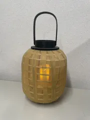 木製 ランタン LEDキャンドルゲージ