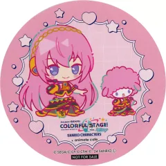 【中古】コースター 巡音ルカ＆マイスウィートピアノ コースター 「プロジェクトセカイ カラフルステージ!feat. 初音ミク×サンリオキャラクターズ×animate cafe」 メニュー注文特典