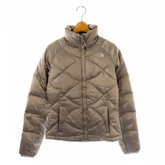 ザノースフェイス THE NORTH FACE キルティング ダウンジャケット ジップアップ XS グレー /DF ■OS