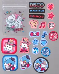 【中古】シール・ステッカー ポチャッコ＆タキシードサム フレークシールセット 「Happyくじ Sanrio characters DISCO」 フレークシールセット賞