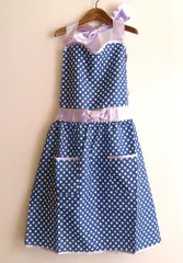 ☆Toi et moi☆キュート子供エプロン・150~170cm・ドット柄