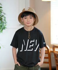 【ムラスポ公式】新品 NEW ERA ニューエラ 半袖 Tシャツ キッズ ジュニア 子供 Youth テック Shadow Wordmark ブラック 14414380